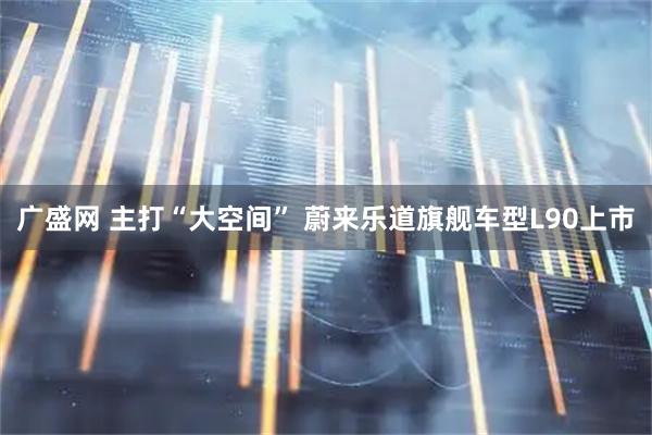 广盛网 主打“大空间” 蔚来乐道旗舰车型L90上市