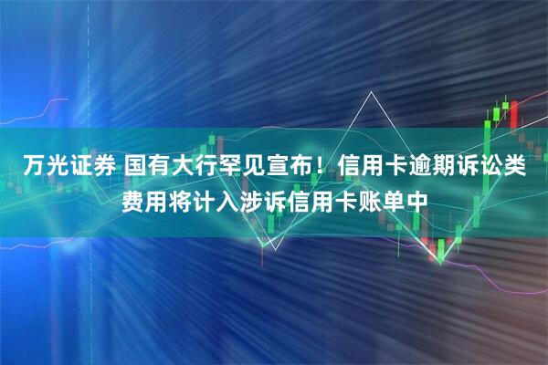 万光证券 国有大行罕见宣布！信用卡逾期诉讼类费用将计入涉诉信用卡账单中
