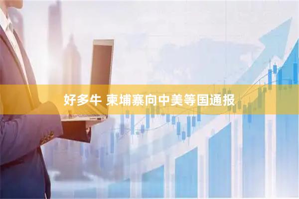 好多牛 柬埔寨向中美等国通报